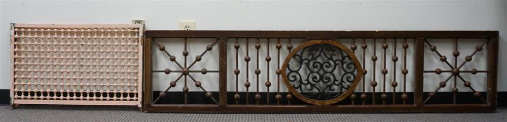 TWO ARTS & CRAFTS STYLE TURNED WOOD