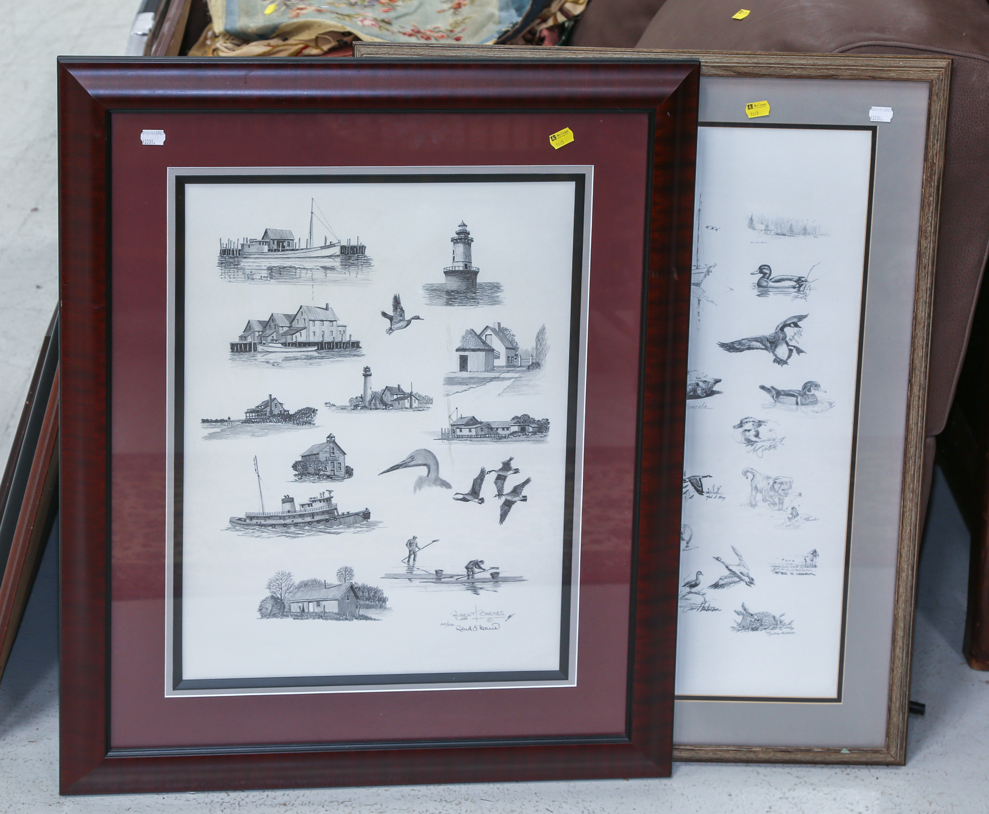 TWO ARTWORKS Comprising a Robert