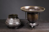 TWO ASIAN BRONZE VESSELSTWO AS