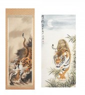 TWO ASIAN DEPICTIONS OF TIGERS