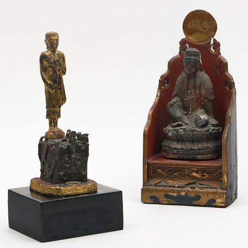 TWO ASIAN FIGURES OF