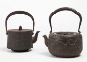 TWO ASIAN IRON TEAPOTSTwo Asia