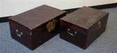 TWO ASIAN LACQUER STORAGE CHES