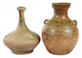 TWO ASIAN POTTERY VESSELSChine