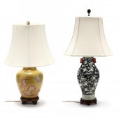 TWO ASIAN STYLE PORCELAIN VASE
