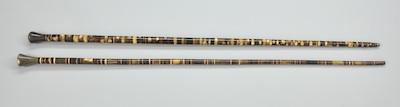 Two Assembled Horn Walking Sticks