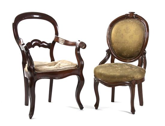 Two Associated Victorian Chairs