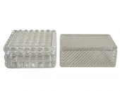 TWO ASSORTED BACCARAT COVERED