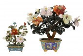 TWO ASSORTED CHINESE MINERAL T