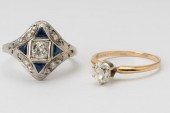 TWO ASSORTED DIAMOND RINGSIncl