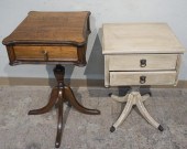 TWO ASSORTED FRUITWOOD SIDE TA