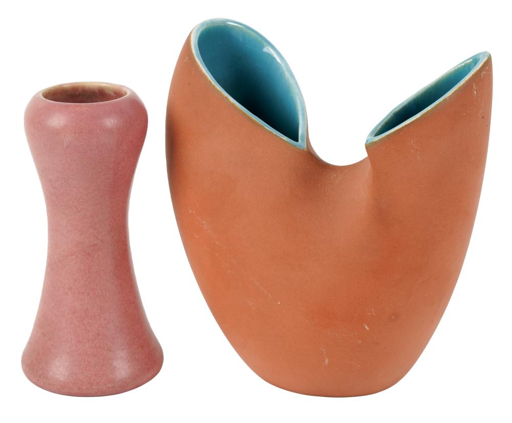 TWO ASSORTED GLAZED CERAMIC