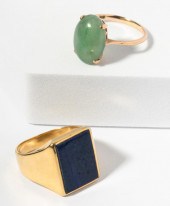 TWO ASSORTED GOLD RINGSTwo Ass