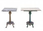 TWO ASSORTED MARBLE & PAINTED