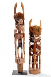 TWO ASSORTED NEW GUINEA ARTIST