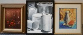 TWO ASSORTED OILS ON CANVAS AN