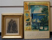TWO ASSORTED WORKS OF ARTTwo A