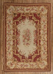 TWO AUBUSSON CARPETSTwo Aubuss