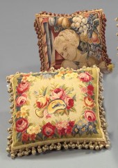Two Aubusson Floral Tapestry-F