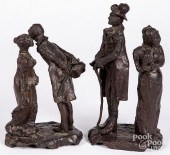 TWO AUDREY KNOPP, BRONZES OF C