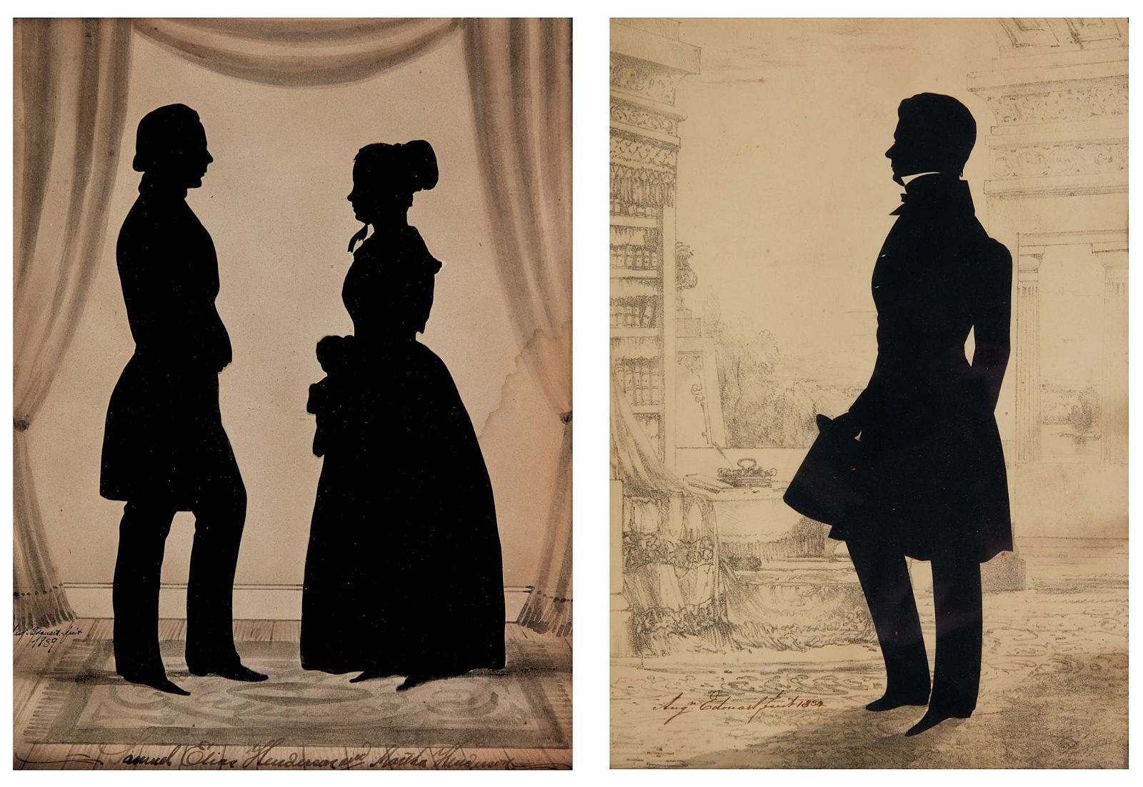 TWO AUGUSTE EDOUART