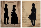 TWO AUGUSTE EDOUART SILHOUETTE