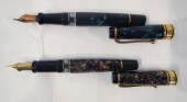TWO AURORA ITALIA FOUNTAIN PEN