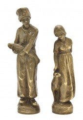 Two Austrian Bronze Figural Se