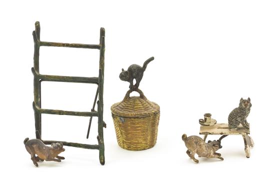 Two Austrian Cold Painted Bronze