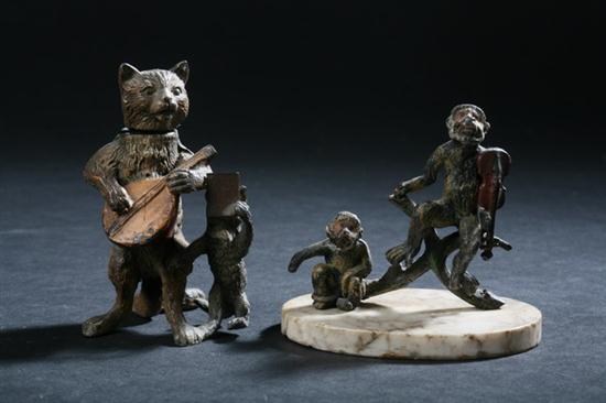 TWO AUSTRIAN COLD-PAINTED METAL