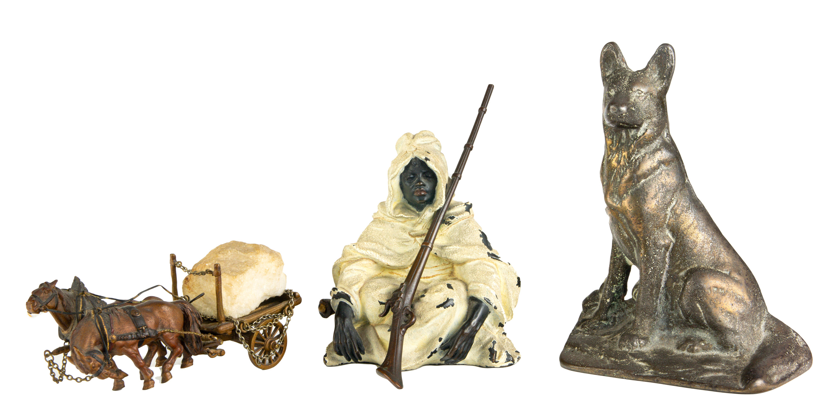 TWO AUSTRIAN COLD PAINTED MINIATURE