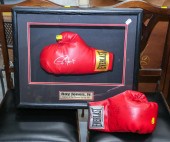 TWO AUTOGRAPHED BOXING GLOVES
