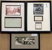 TWO AUTOGRAPHED ITEMS - CA 192