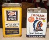TWO AUTOMOTIVE LITHOGRAPH TINS