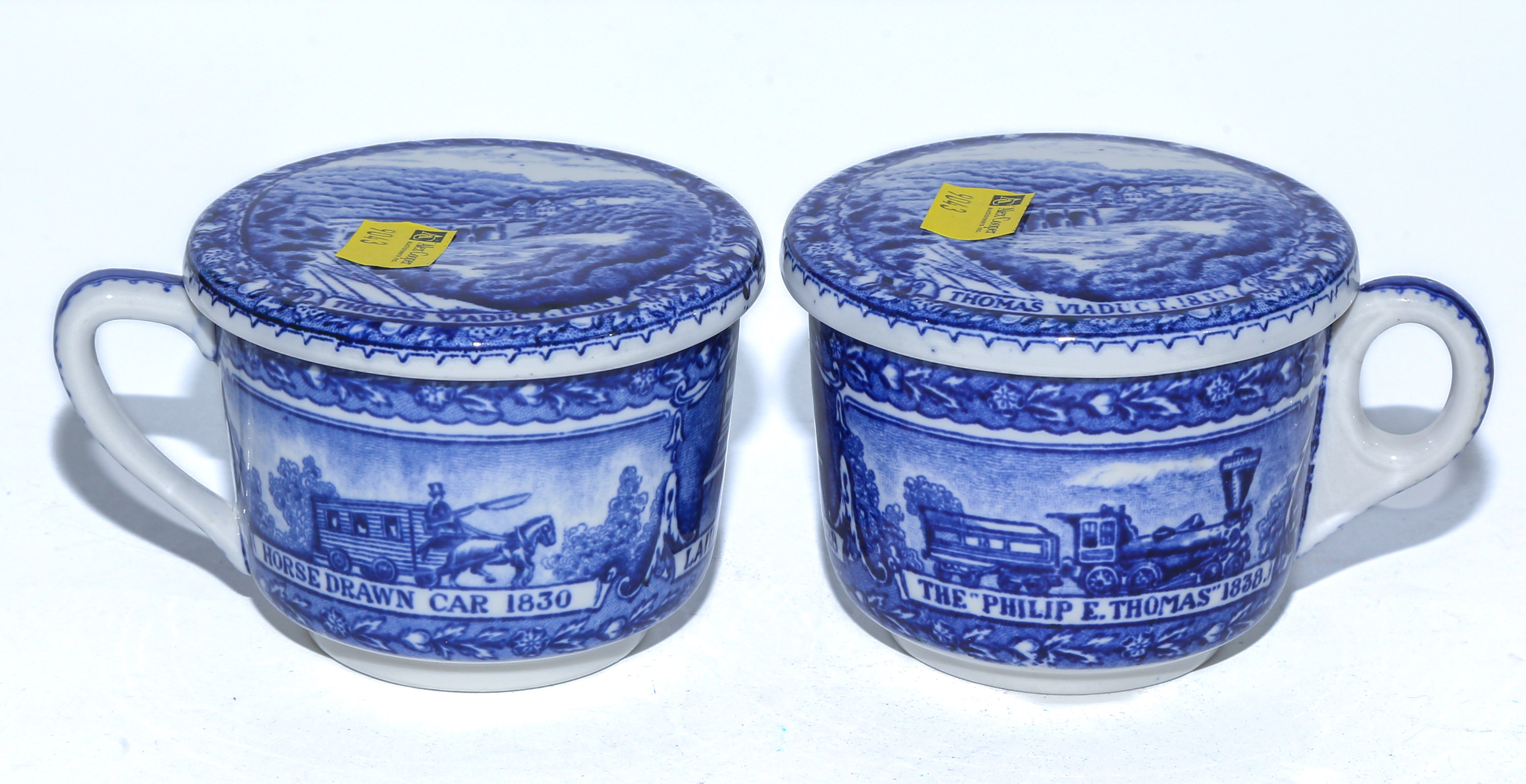 TWO B & O LAMBERTON COFFEE CUPS