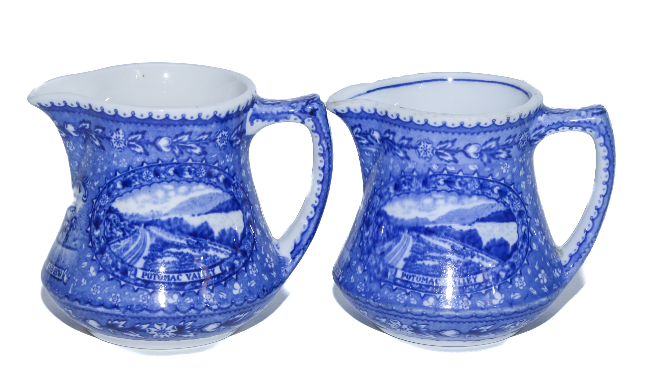 TWO B & O LAMBERTON CREAMERS .