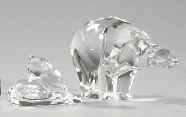 Two Baccarat Crystal Animal