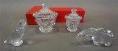 TWO BACCARAT CRYSTAL CONDIMENT
