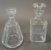 TWO BACCARAT CRYSTAL DECANTERS