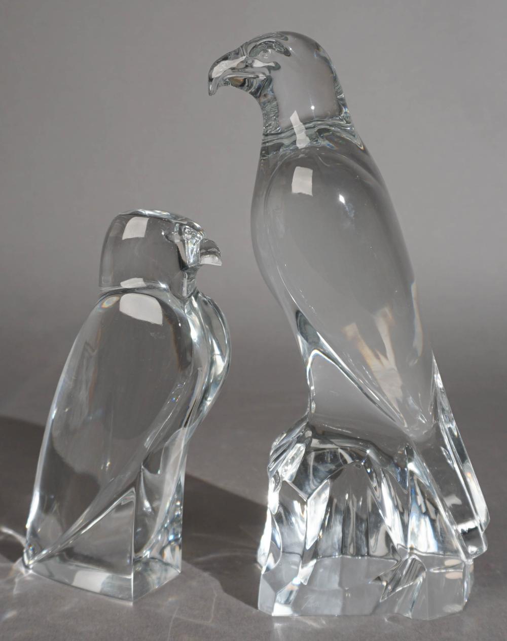 TWO BACCARAT CRYSTAL FIGURES OF