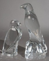 TWO BACCARAT CRYSTAL FIGURES O