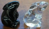 TWO BACCARAT CRYSTAL FIGURES O
