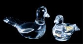 TWO BACCARAT CRYSTAL NESTING B