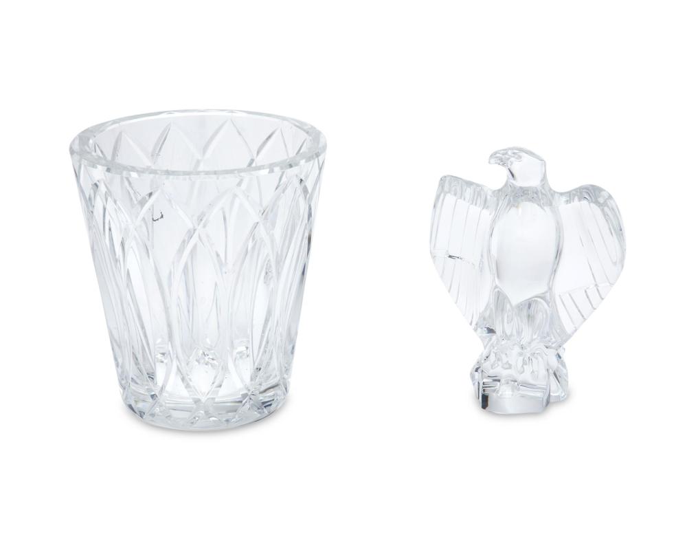 TWO BACCARAT CRYSTAL TABLE ITEMSTwo