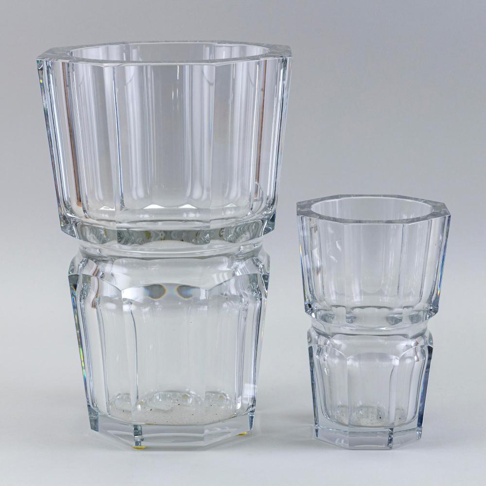 TWO BACCARAT "EDITH" CRYSTAL