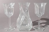 TWO BACCARAT STEM GOBLETS AND