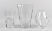 TWO BACCARAT VASES AND A ST. L
