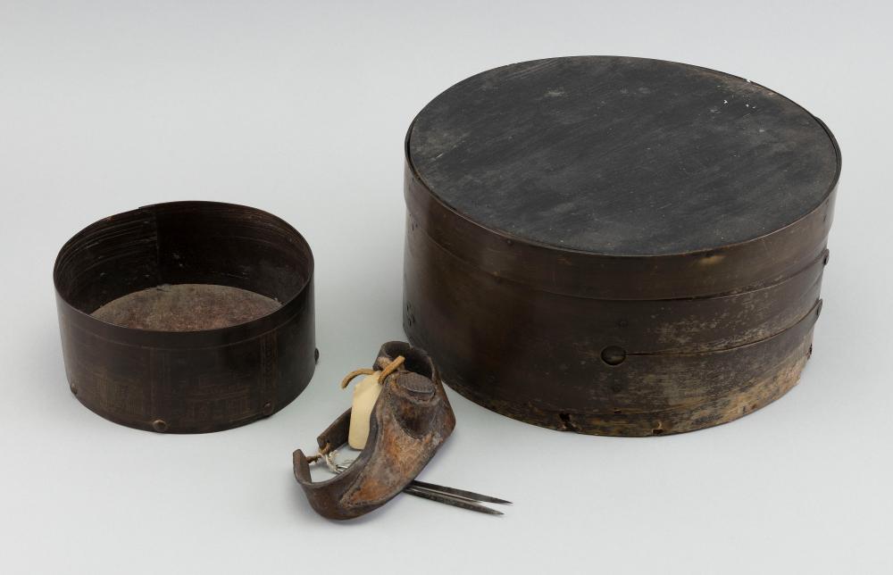 TWO BALEEN DITTY BOXES AND A