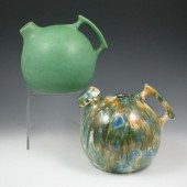 Two ball jugs including a matt