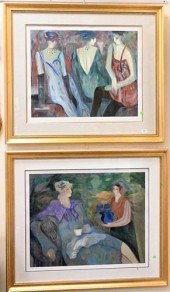 TWO BARBARA A WOOD (AMERICAN,